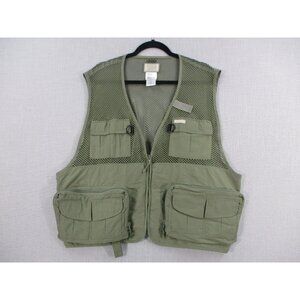 Sports Afield Mens Seacrest Green Mesh Utility Vest XL/2XL Hunting, Bird Watchin